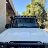 Toyota Landcruiser 70-79 Series (fitted with factory snorkel) All Black Mesh Windscreen Sunvisor