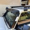 Toyota Landcruiser 70-79 Series (fitted with factory snorkel) All Black Mesh Windscreen Sunvisor